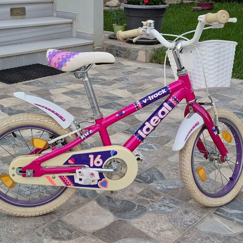 Ideal 16'' children's bike like new, aluminum, with training wheels