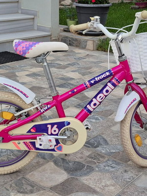 Ideal 16'' children's bike like new, aluminum, with training wheels
