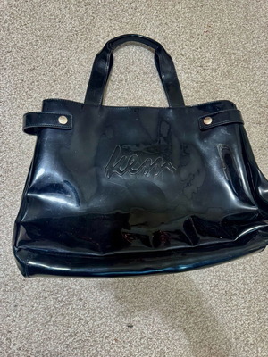 KEM Handbag used, black patent leather