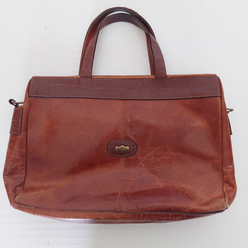 El Campero vintage leather shoulder bag brown like new
