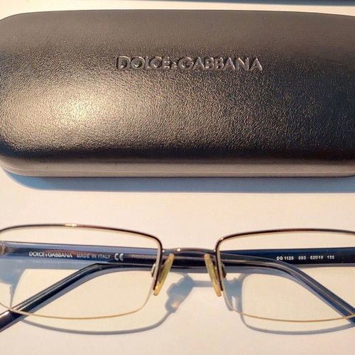 Dolce & Gabbana eyeglasses used, blue, acetate temples
