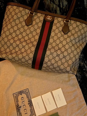 Gucci Ophidia Tote New Beige Shoulder Bag