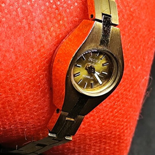 Inora de Luxe women's watch new, gold plated vintage mechanical