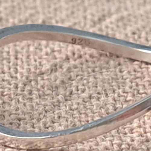 Handmade silver 925 ring set of 6 Organic Flow collection, like new