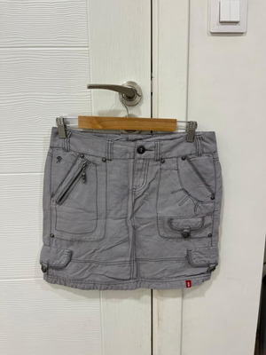 Y2K μίνι τζιν cargo φούστα από EDC Esprit μεταχειρισμένη, ανοιχτό μωβ, μέγεθος EU32