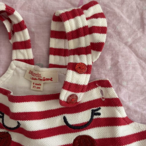 Dpam baby dress striped summer for up to 9 months like new