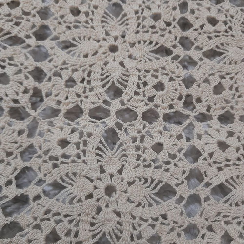 Handmade doily like new, ecru-beige