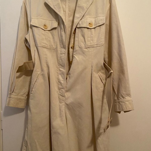 Trussardi corduroy salopette like new, beige