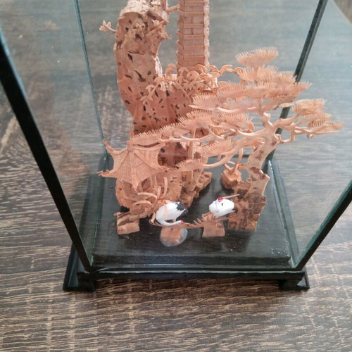 Cork decoration in plastic case like new