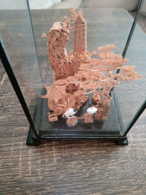 Cork decoration in plastic case like new