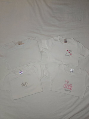 Set of T-shirts No4 like new, for 4 years old, white