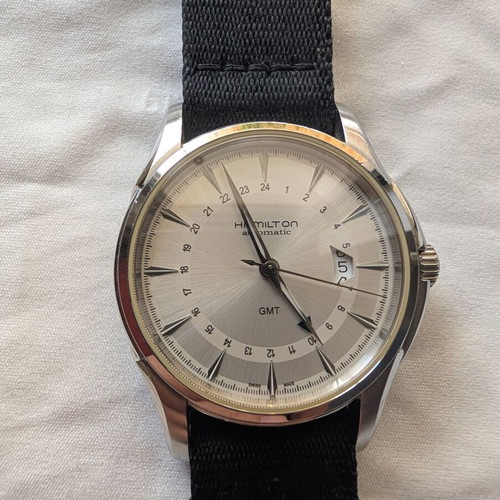 Hamilton Jazzmaster GMT Automatic watch like new, beige