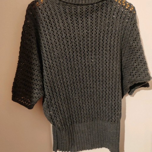 Noobass wool turtleneck like new, grey with 3/4 sleeves