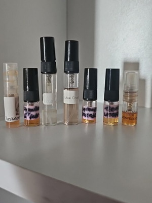 Arabian decants used, 7 fragrances including Minya Coco Lush and La Fede
