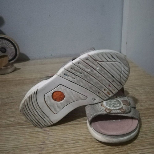 Biomecanics sandals size 25 like new, silver with pink bronze