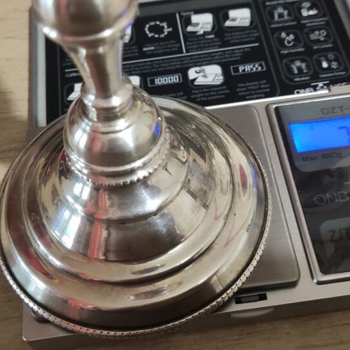 Silver 925 candlestick new, height 13.5cm