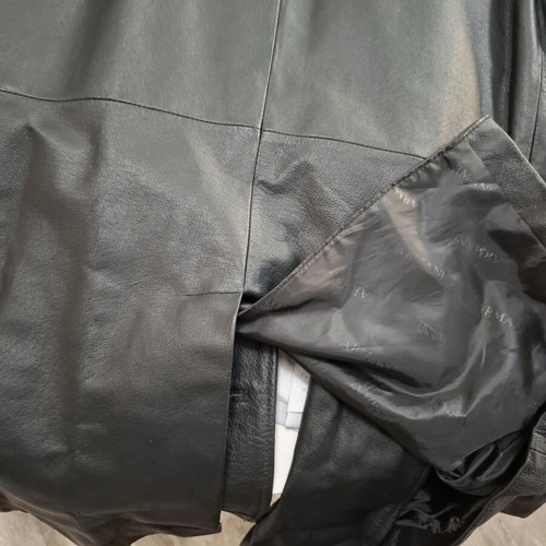 Vintage Armani Exchange men's leather jacket XL, nappa leather, like new
