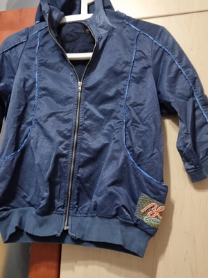 Bill Cost blue jacket with hood used, size S