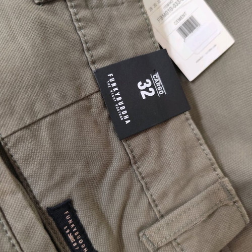 Funky Buddha cargo pants men's khaki new