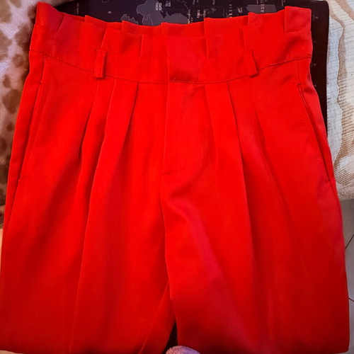 Toi&Moi high-waisted pants new, coral-pink, size S-M