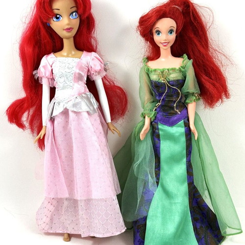 Disney dolls pack of 5 used with Ariel, Anna Frozen, Anastasia, Miraculous Ladybug