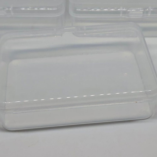 Plastic storage boxes set like new, pack of 10, food safe transparent