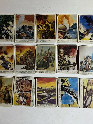 Melo collectible war cards used, 1970s