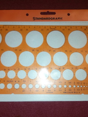 Standardgraph used with gift stencil