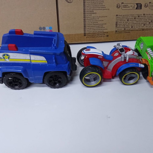 Paw Patrol vehicles and figure pack of 4, used