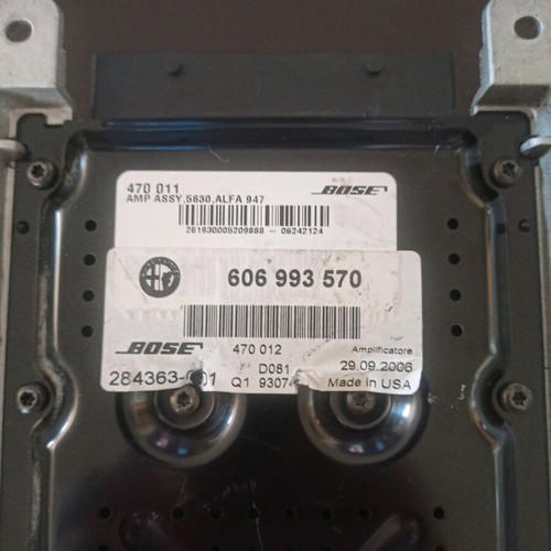 Bose 606 993 570 audio amplifier used for Alfa Romeo GT