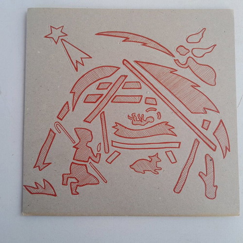Christmas window designs from the 60s decade new