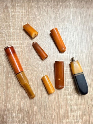 Mastic items used, various pieces