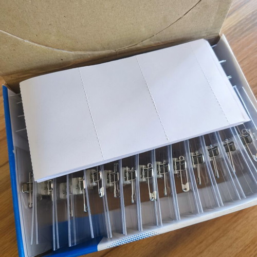 Bantex Transparent Badge Holders Pack of 50 like new