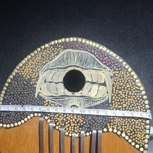 Handmade Kalimba from Coconut Shell (7 Keys) Ethnic Decorative & Musical Instrument