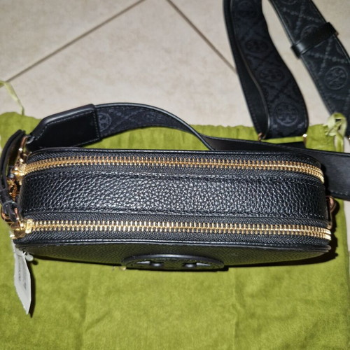 Tory Burch crossbody bag, black, authentic with case