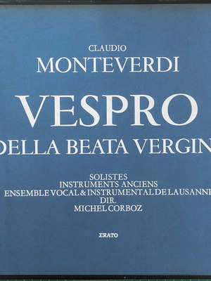 Claudio Monteverdi Vespro Della Beata Vergine vinyl used, classical music