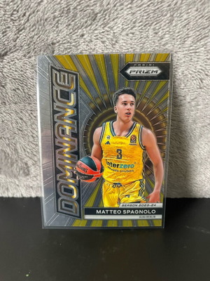 Panini Prizm Euroleague Dominance Matteo Spagnolo 2023-24 card like new