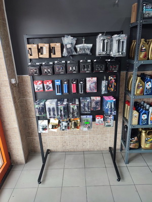Perforated Metal Sheet Stand like new with Adjustable Feet