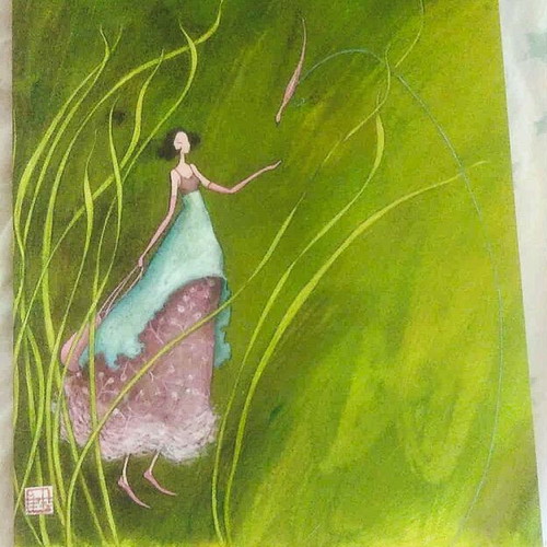 Notebook with Artistic Watercolor Design like new