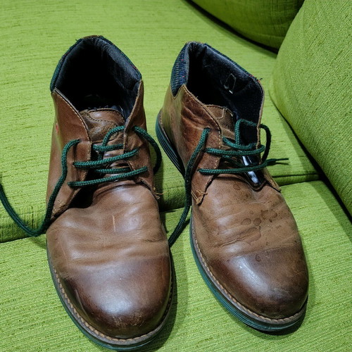 Robinson ankle boots used, brown, size 41 with small tear