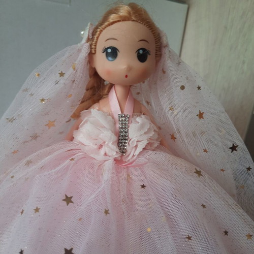 Kawaii Princess Doll like new with Pink Tulle Dress and Veil