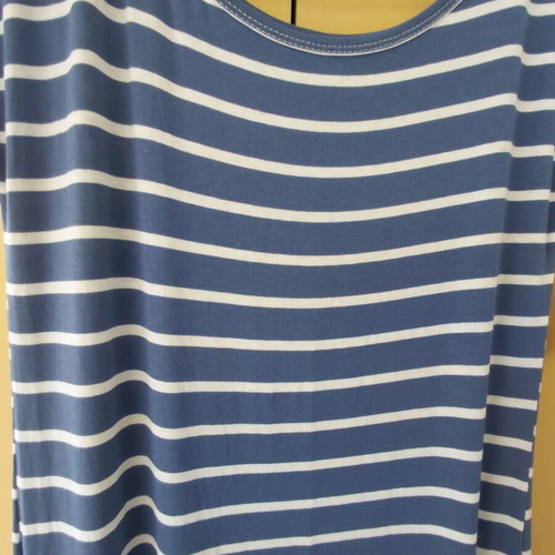 Fly & Love Maxi Striped Dress Denim Blue One Size New