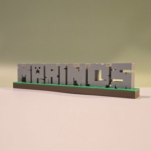 Personalized 3D Name in Minecraft Style