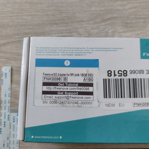 M.2 NVMe SSD Adapter Freenove for Raspberry Pi 5 with 128GB SSD new