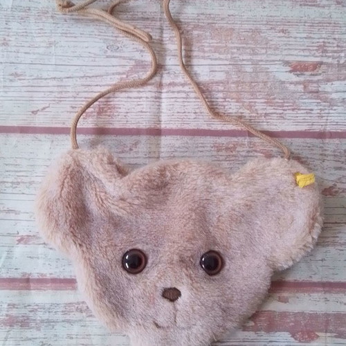 Vintage Steiff children's teddy bear shoulder bag used