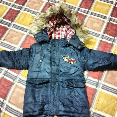 Children's jacket like new, dark blue, 1-2 years old