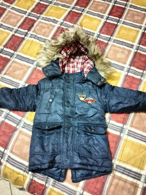 Children's jacket like new, dark blue, 1-2 years old