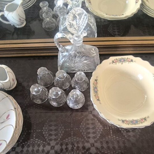 Various glassware used