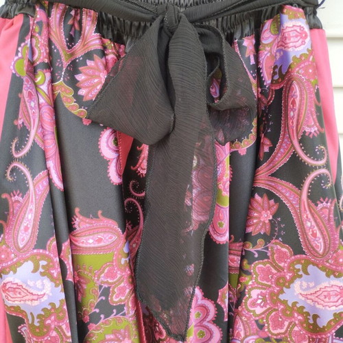 Rinascimento women's summer dress like new, black multicolor, size L