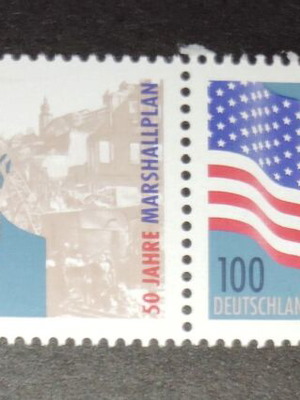 Germany 1997 stamps unsealed Marshall design series